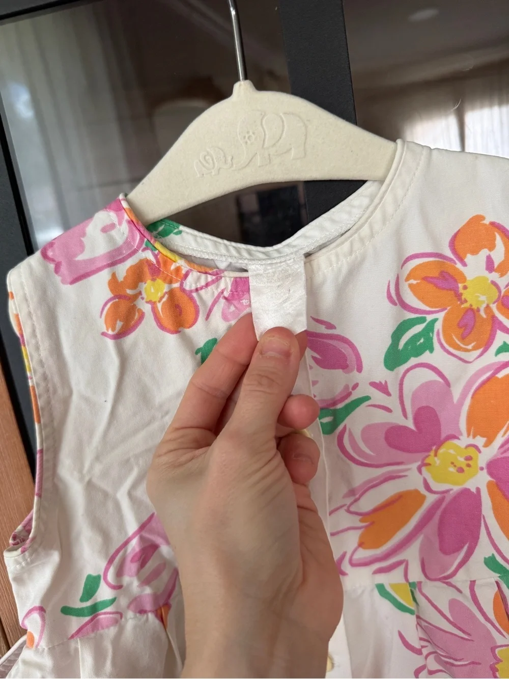 Vintage 90s floral bubble romper sleeveless flowers toddler baby girl buttons